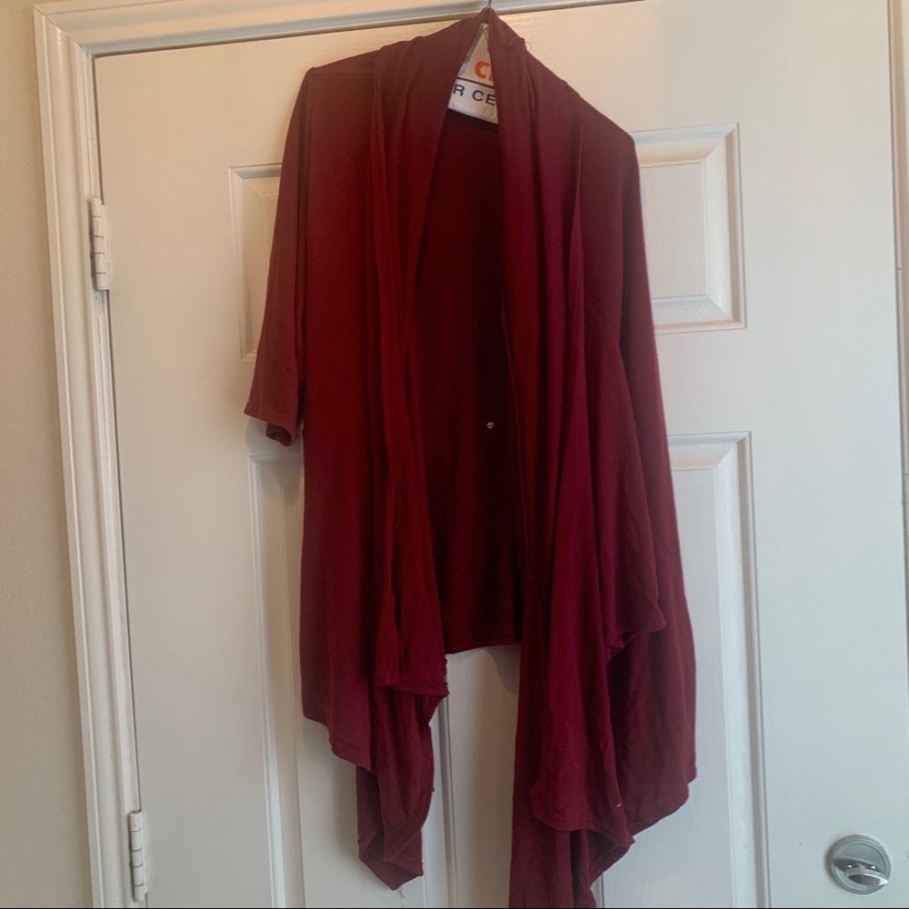 Burgundy Cardigan - Picture 2 of 3